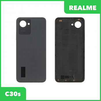 Задняя крышка для Realme C30s (черный)
