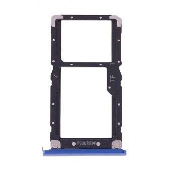 Держатель SIM Xiaomi Mi 8 Lite (M1808D2TG) синий