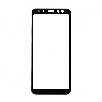 Защитное стекло "LP" для Samsung Galaxy A8 (A530) Thin Frame Full Glue с рамкой 0,33 мм 2,5D 9H (черное)