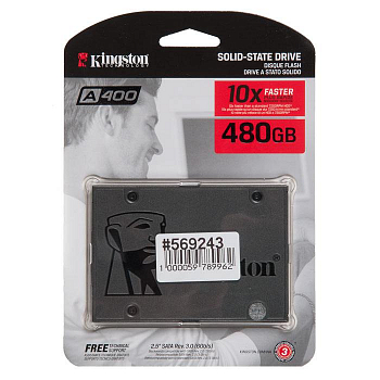 Накопитель SSD Kingston SATA III 480Gb SA400S37/480G