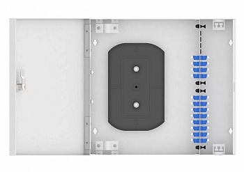 Кросс оптический, настенный, 24 LC/UPC адаптера, одномодовый, TopLAN, укомплектованный