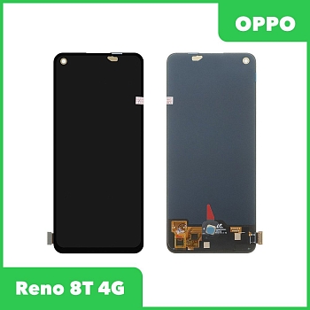 LCD дисплей для Oppo Reno 8T 4G (CPH2481) в сборе с тачскрином, 100% оригинал (черный)