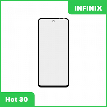 Стекло + OCA пленка для переклейки Infinix Hot 30 (черный)