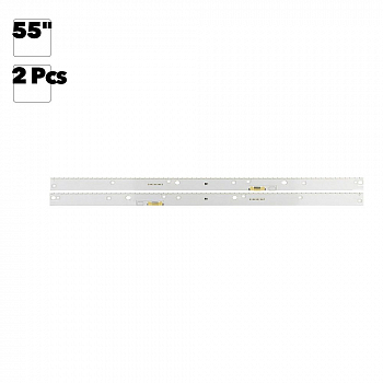 Светодиодная подсветка для телевизоров 55" V6ER-550SMA-LED66 R2 (комплект 2 шт.)