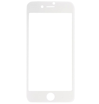 Защитное стекло для телефона iPhone 7, 8 (4,7 дюйма) 5D, 10D, 11D (белый) тех.пак.