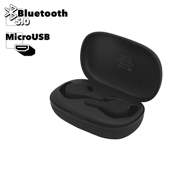 TWS Bluetooth гарнитура вставная стерео Remax Wireless Bluetooth Headset TWS-6, черная
