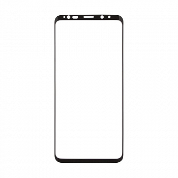 Защитное стекло "LP" для Samsung Galaxy S9 Plus 3D Full Glue Glass с рамкой 0,33 мм, 9H (черное)
