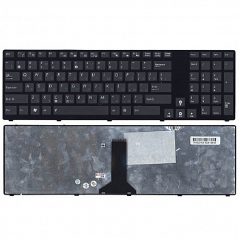 Клавиатура для ноутбука Asus K93, K95, X93, G73, черная, с рамкой