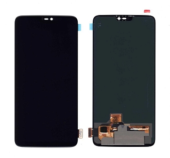 Модуль (матрица + тачскрин) для OnePlus 6 OLED, черный