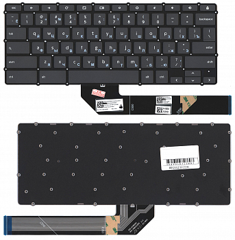 Клавиатура для ноутбука Lenovo IdeaPad 3 CB-11, CB-14, черная