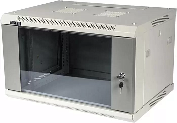 Шкаф настенный Pro 22U 600x600 стеклянная дверь, 2 ЧАСТИ, TWT-CBWPG-22U-6x6-GY