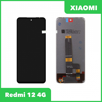 LCD дисплей для Xiaomi Redmi 12 4G (23053RN02Y) с тачскрином (черный)