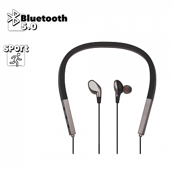 Bluetooth гарнитура WK BD370 стерео вставная спорт, черная