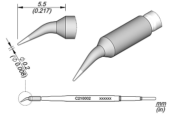 Жало для индукционных паяльников JBC-C210002 (Копия)
