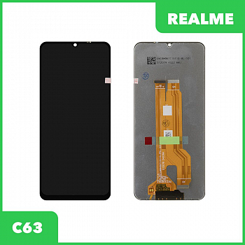 LCD дисплей для Realme C63 с тачскрином (черный) 100% OR