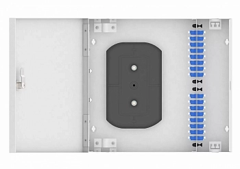 Кросс оптический, настенный, 32 LC/UPC адаптера, одномодовый, TopLAN, укомплектованный