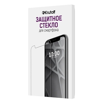 Защитное стекло Full Glue Premium Krutoff для телефона Huawei Y9 2019, черный