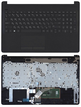 Клавиатура для ноутбука HP 15-DB, 15-DA топкейс черный