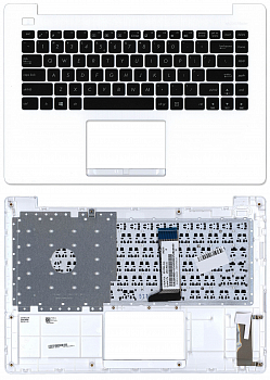 Клавиатура для ноутбука Asus X453SA белая, Топкейс