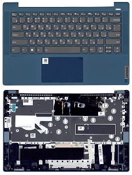 Клавиатура для ноутбука Lenovo Ideapad 5-14IIL05 топкейс Type-C синий