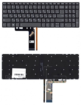 Клавиатура для ноутбука Lenovo IdeaPad 3-15ARE05, черная, с подсветкой