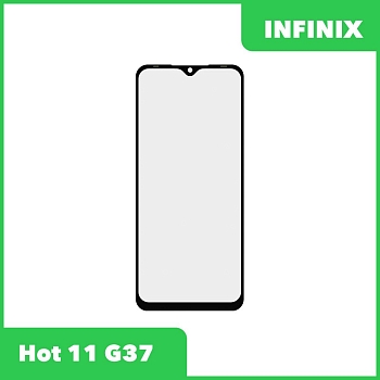 Стекло + OCA пленка для переклейки Infinix Hot 11 G37 (черный)