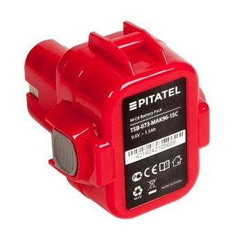 Аккумулятор Pitatel TSB-073-MAK96-15C для электроинструмента Makita (p/n: 192638-6), 9.6В, 1500мАч, Ni-Cd