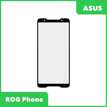 Стекло + OCA плёнка для переклейки Asus ROG Phone (черный)
