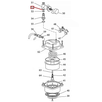 Уплотнительное кольцо o-ring saeco (10х6х2 mm) *140324459*