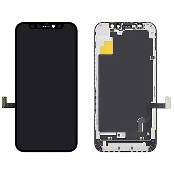 Дисплей для iPhone 12 mini + тачскрин черный с рамкой (Premium)