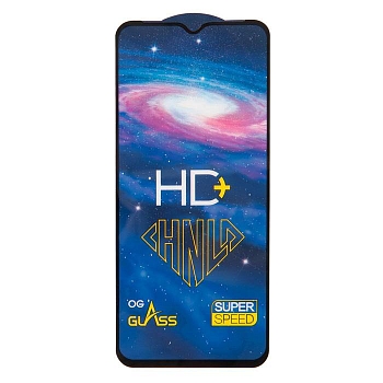 Защитное стекло Full Glue PREMIUM HD+ для телефона Realme C30, C31, C33, C35, C11, C21Y, С25, C25s, черный