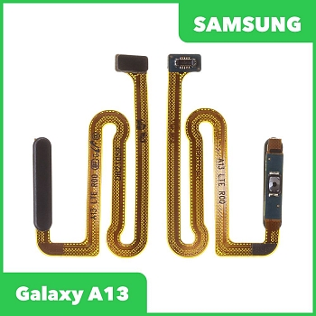 Шлейф для Samsung Galaxy A13 SM-A135 сканер отпечатка пальцев (черный)