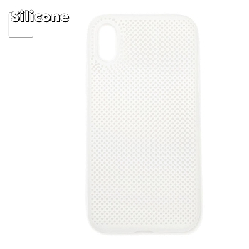 Силиконовый чехол "LP" для Apple iPhone XR "Silicone Dot Case", белый (коробка)