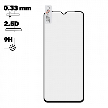 Защитное стекло "LP" для Realme c11 Thin Frame Full Glue с рамкой 0,33 мм 2,5D 9H (черное)