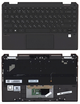 Клавиатура для ноутбука HP Spectre X360 13-AW, TPN-Q225 топкейс коричневый