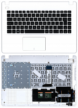 Клавиатура для ноутбука Asus X451 белая, Топкейс