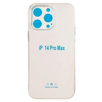 Чехол Krutoff Clear Case для Apple iPhone 14 Pro Max прозрачный силикон