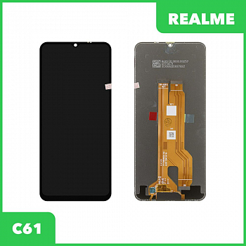 LCD дисплей для Realme C61 с тачскрином (черный) 100% OR