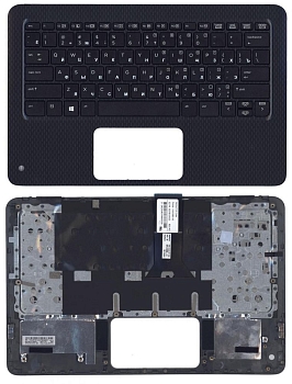 Клавиатура для ноутбука HP ProBook X360 11 G1 EE, G2 EE, черная топ-панель