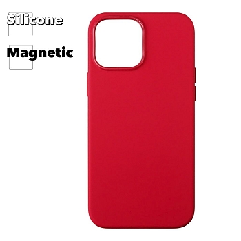 Силиконовый чехол для iPhone 13 Pro Max "Silicone Case" with MagSafe (RED)