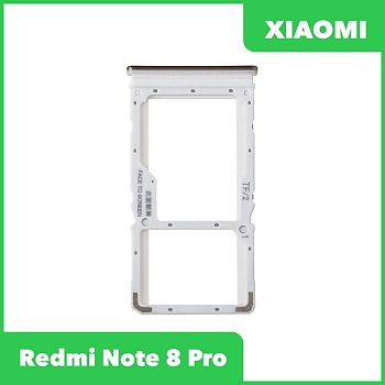 Держатель (лоток) SIM-карты для Xiaomi Redmi Note 8 Pro, черный