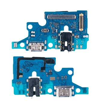 Разъем зарядки для телефона Samsung A715F (A71) с разъемом гарнитуры и микрофоном