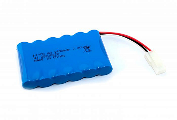 Аккумулятор Ni-Cd 7.2V 1400 mAh AA Flatpack разъем 5559