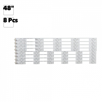 Светодиодная подсветка для телевизоров 48" LED48M2600B, 35020492, 35020493 (комплект 8 шт)