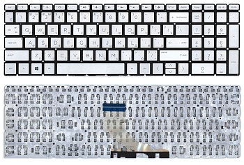 Клавиатура для ноутбука HP 15-DB000, серебристая
