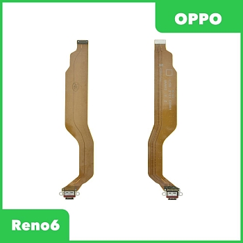 Системный разъем (разъем зарядки) для Oppo Reno 6, микрофон