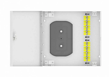 Кросс оптический, настенный, 16 ST адаптеров, многомодовый, TopLAN, укомплектованный