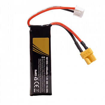 Аккумулятор Li-Pol 7.4v 501855 1400mah разъем XT30-plug