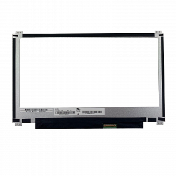 Матрица (экран) для ноутбука N116BGE-E42 11.6", 1366x768, LED, 30 pin, Slim, уши вверх/вниз, матовая