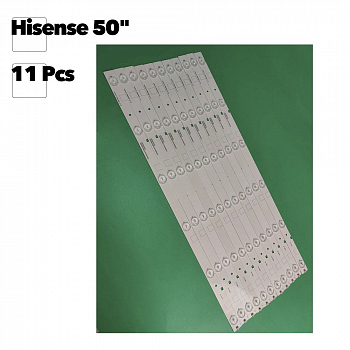 Светодиодная подсветка для телевизоров 50" Hisense SVH500A22-REV05-6LED-131113 (комплект 11 шт)